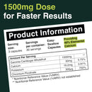Garcinia Cambogia - 90 Capsules - 1500mg Daily Dosage - Premium Quality Supplement - UK formulated - Vegetarian & Vegan Suitable - Optimum Strength For Maximum Results - Garcinia Clean For Men & Women
